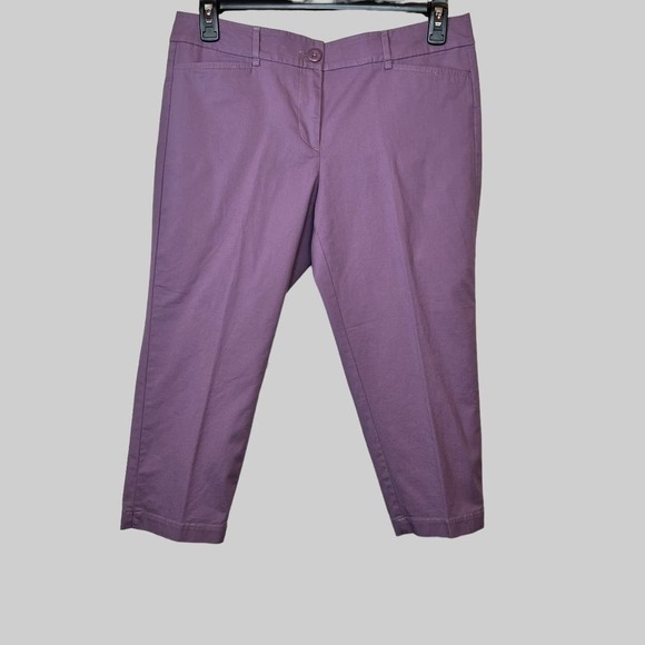 LOFT Original Crop Pants in Lavender Size 10 Petite - Picture 3 of 9